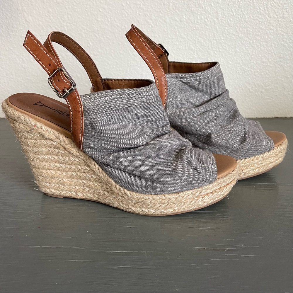 Canvas Wedge Sandals YNot Size 10W